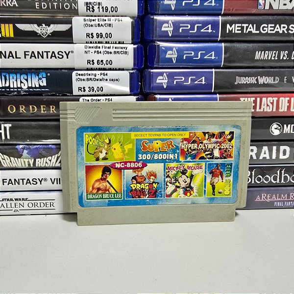 Multijogos Super 300/800 em 1 - FC (Paralelo/Loose)