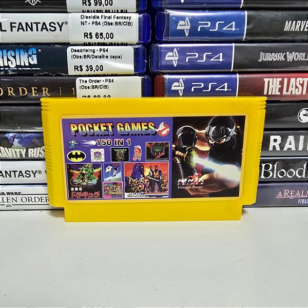 Multijogos pocket games 150 em 1 - FC (Paralelo/Loose)