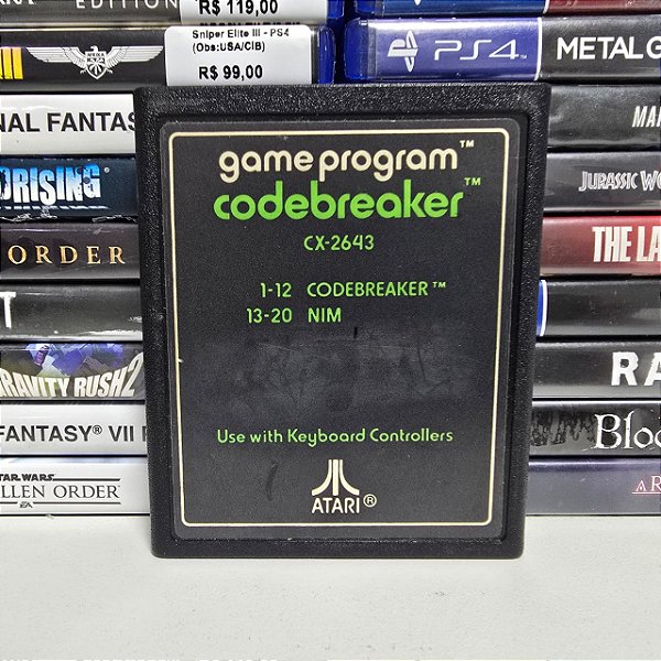 Game Program Codebreaker - Atari (USA/Loose)