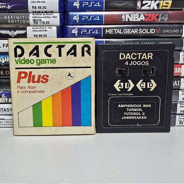 Multijogos Dactar 4 jogos - Atari (BR/Loose)