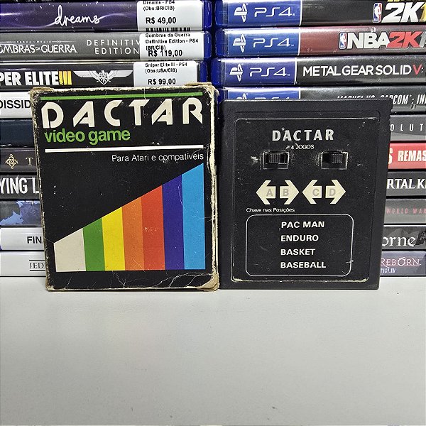 Multijogos Dactar 4 jogos - Atari (BR/Loose)