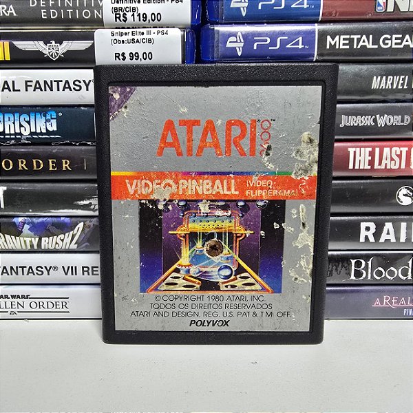 Video Pinball - Atari (BR/Loose)