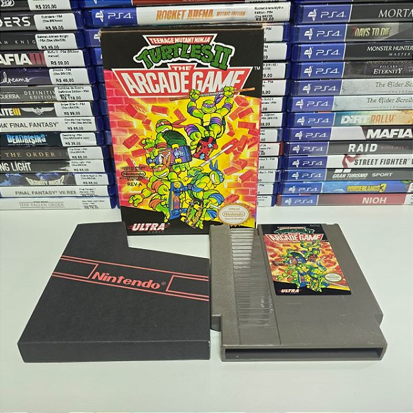 Turtles II the Arcade Game - NES (USA/Caixa repro/Sem manual)