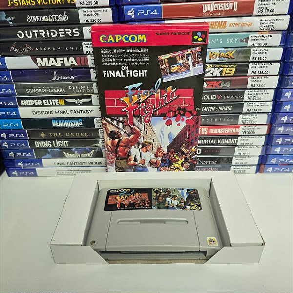 Final Fight - SFC (JP/Caixa repro/Sem manual)