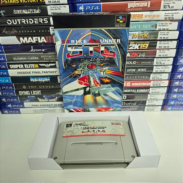 Strike Gunner S.T.G. - SFC (JP/Caixa repro/Sem manual)