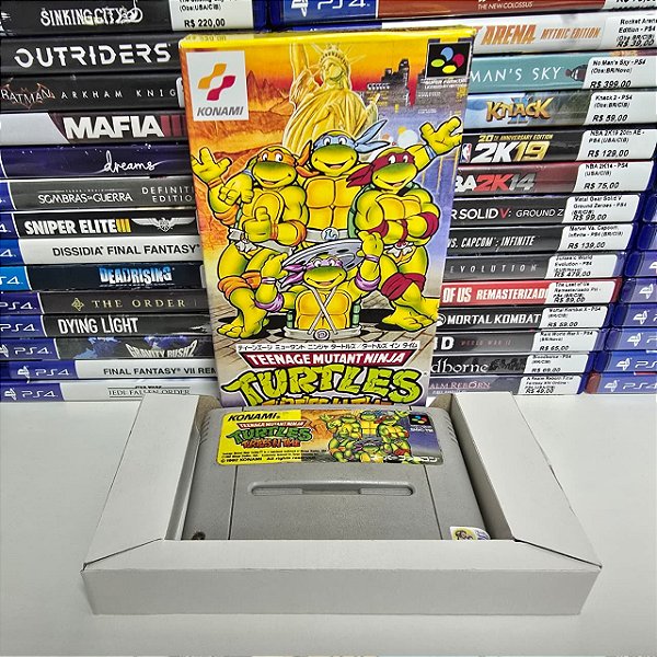 Teenage Mutant Ninja Turtles - SFC (JP/Caixa repro/Sem manual)