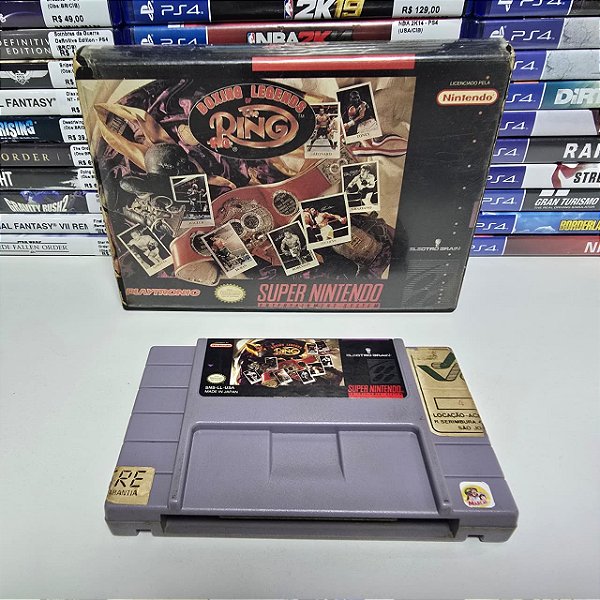 Boxing Legends  - SNES (BR/Caixa de locadora/Sem manual)