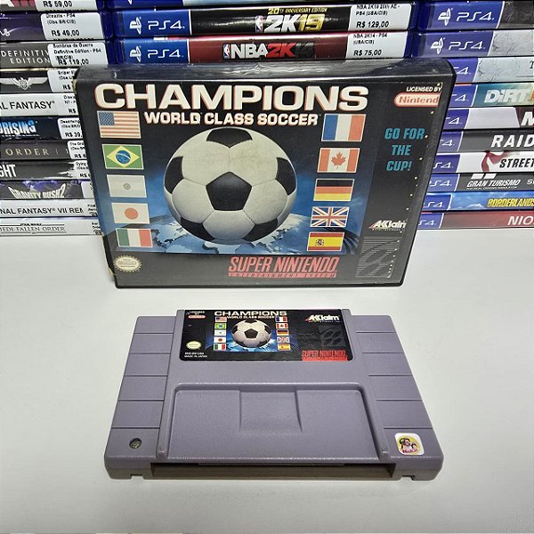 Champions W. C. S. - SNES (USA/Caixa de locadora/Sem manual)