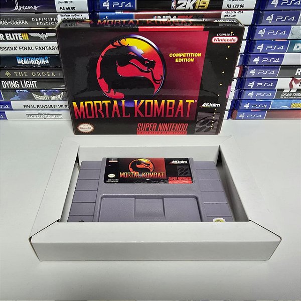 Mortal Kombat - SNES (BR/Caixa repro/Sem manual)