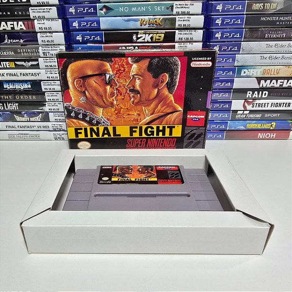 Final Fight - SNES (USA/Caixa repro/Sem manual)