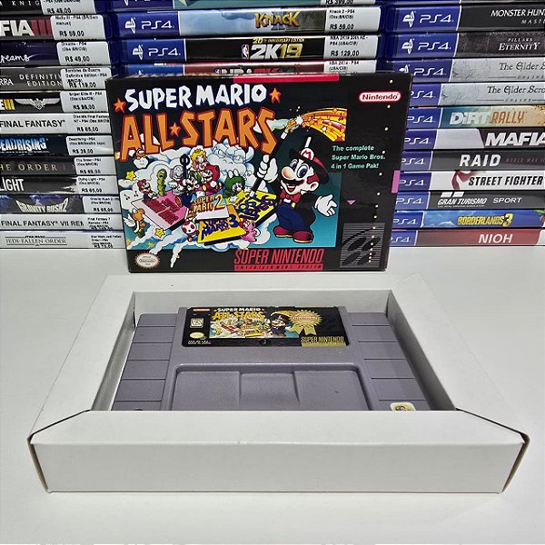 Super Mario All-Stars - SNES (USA/Caixa repro/Sem manual)