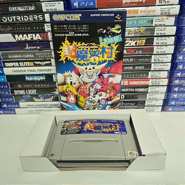 Super Ghouls'n Ghost - SFC (JP/Caixa repro/Sem manual)