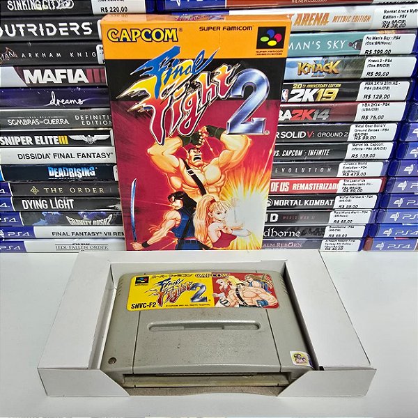 Final Fight 2 - SFC (JP/Caixa repro/Sem manual)