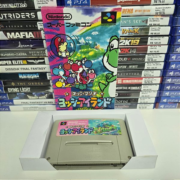 Super Mario World 2: YI - SFC (JP/Caixa repro/Sem manual)