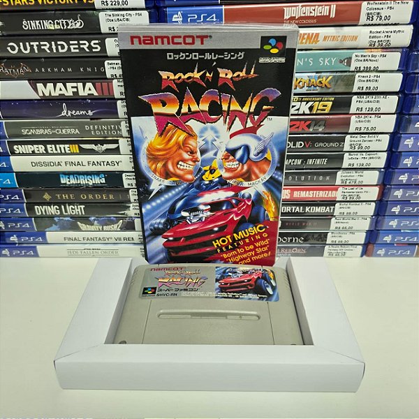 Rock N' Roll Racing - SFC (JP/Caixa repro/Sem manual)