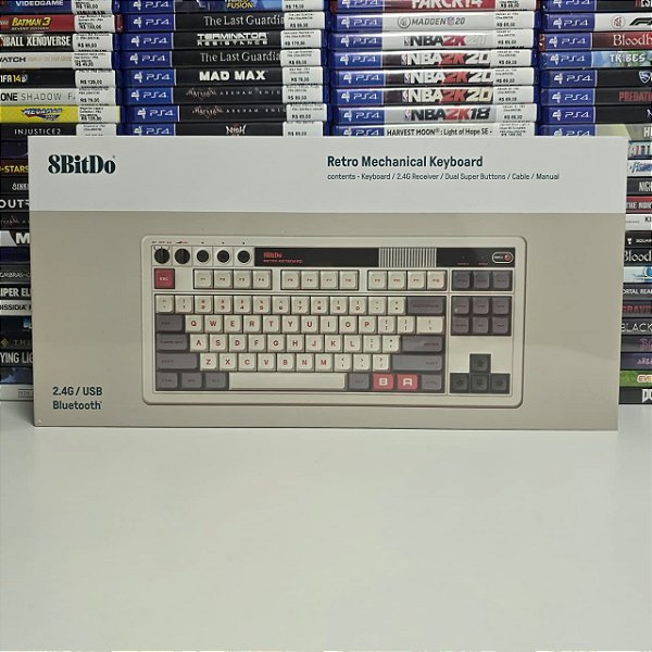 Teclado 8BitDo Retro NES Edition (Novo)
