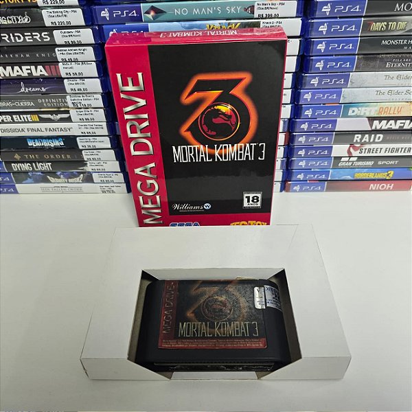 Mortal Kombat 3 - MD (BR/Caixa repro/Sem manual)