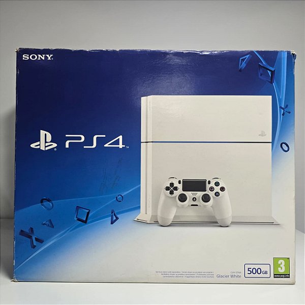 Playstation 4 Glacial White 500 MB (CIB)