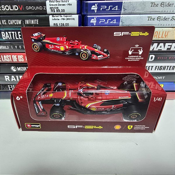 Miniatura por Controle Remoto F1 SF-24 - Escala 1/41 (BR/Novo)