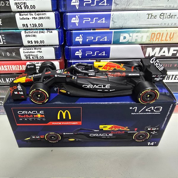 Miniatura F1 Oracle Red Bull Racing - Escala 1/43 (BR/CIB)