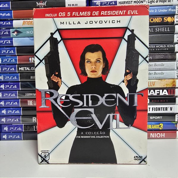 Box de filmes Resident Evil A Coleção (DVD)
