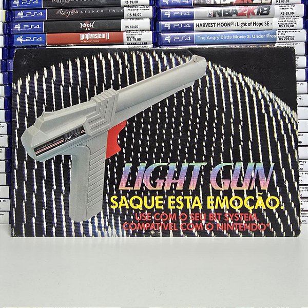 Controle/Pistola Light Gun - NES (BR/Sem cartucho)