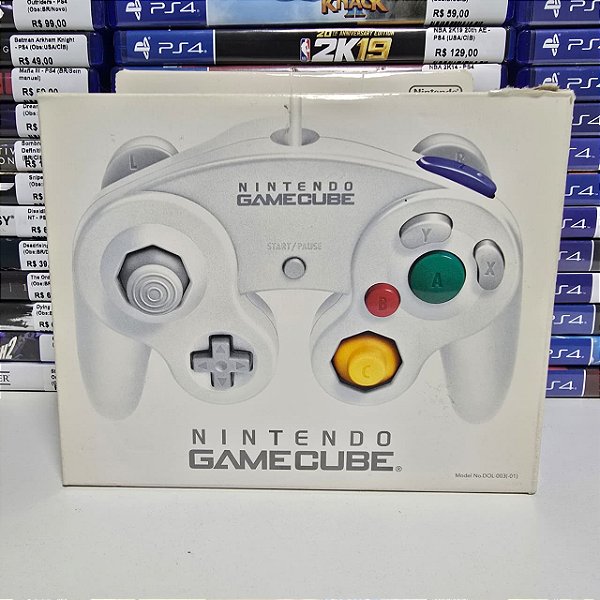 Controle Com Fio - Game Cube (CIB)