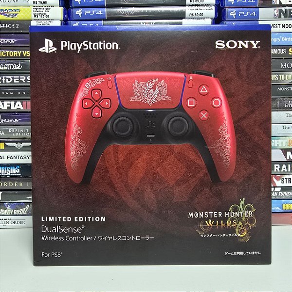Controle DualSense Ed. Limitada - Monster Hunter Wilds (Novo)