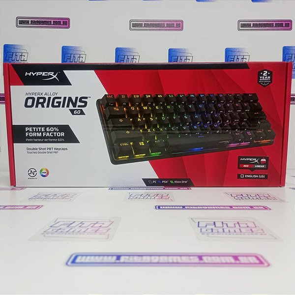 Teclado gamer Hyperx Alloy Origins 60% (USA/CIB)