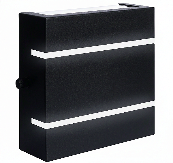 ARANDELA QUADRO SLIM ALUM 120X120MM G9 SOQUETE 159411-01