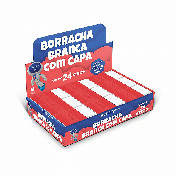 BORRACHA BRANCA COM CAPA 102449