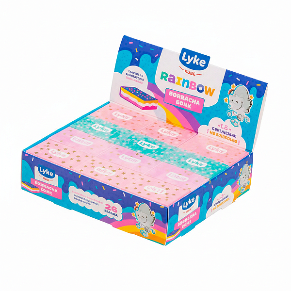 BORRACHA CAKE C/ CHEIRINHO RAINBOW 102460