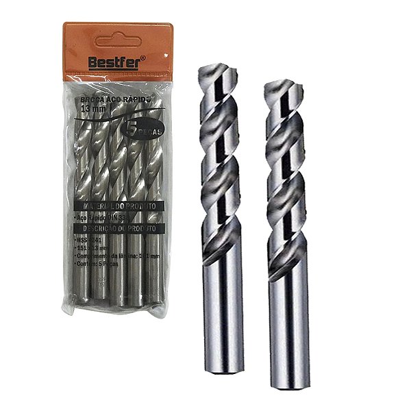 BROCA AÇO RAPIDO 13MM BFH1671