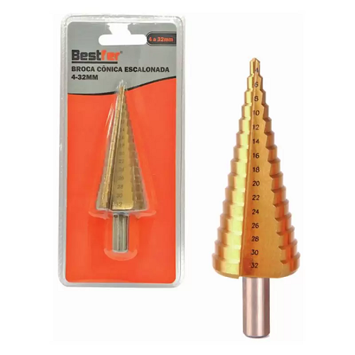BROCA CÔNICA ESCALONADA 4MM-32MM BFH1852
