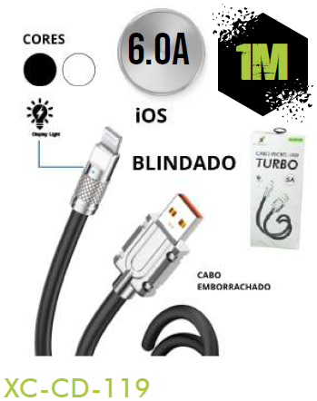 CABO LIGHTING TURBO BLINDADO XC-CD-119