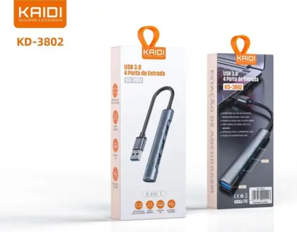 CABO USB 3.0 4 PORTAS KD-3802