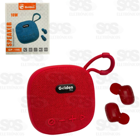CAIXA DE SOM WIRELESS 10W C/ FONE GP-195