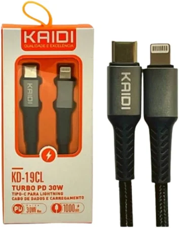 CARREGADOR PD TURBO TIPO C PARA LIGHTNING