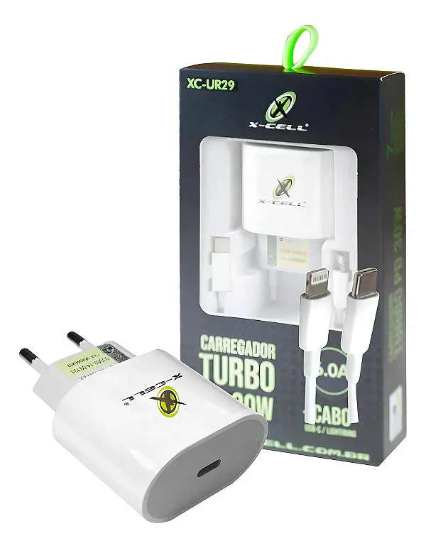 CARREGADOR TURBO 30W C - IOS XC-UR29