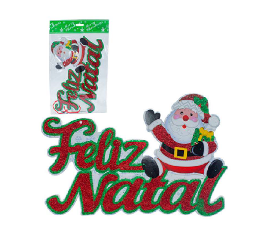 CARTAZ NATALINO 30X18CM NS330517