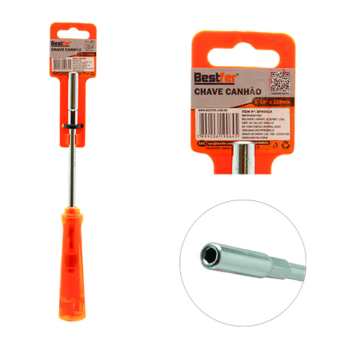CHAVE CANHÃO 3/16'' x 125mm BFH3414