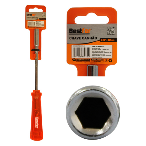 CHAVE CANHÃO 7/32" x 125mm BFH2336