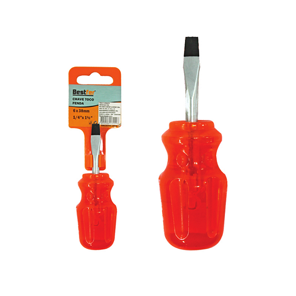 CHAVE TOCO DE FENDA 6MMX38MM 1/4 BFH0475