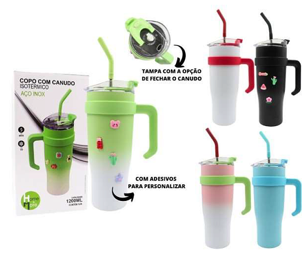 COPO ISOTERMICO HOME E MORE 1200ML HM-494