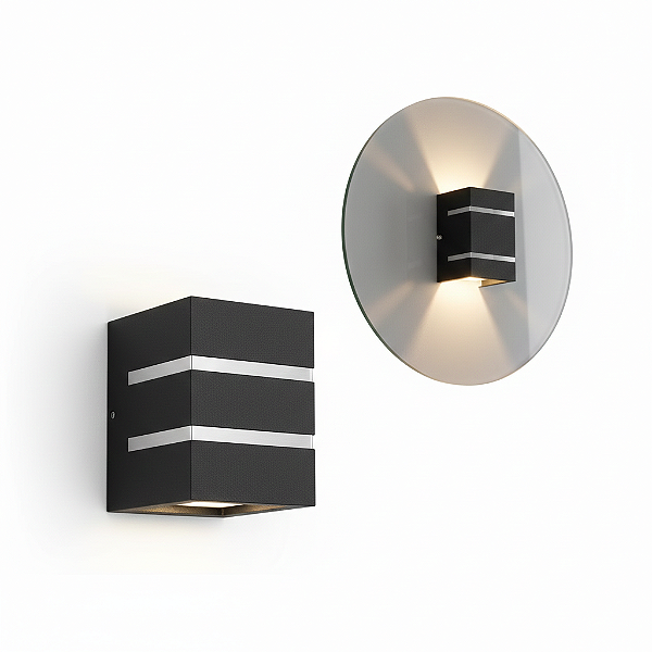 ARANDELA QUADRO ALETA G9 SOQUETE PRETO 159311-01