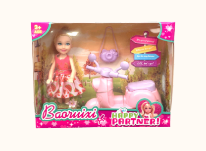 BONECA COM MOTO GK3493