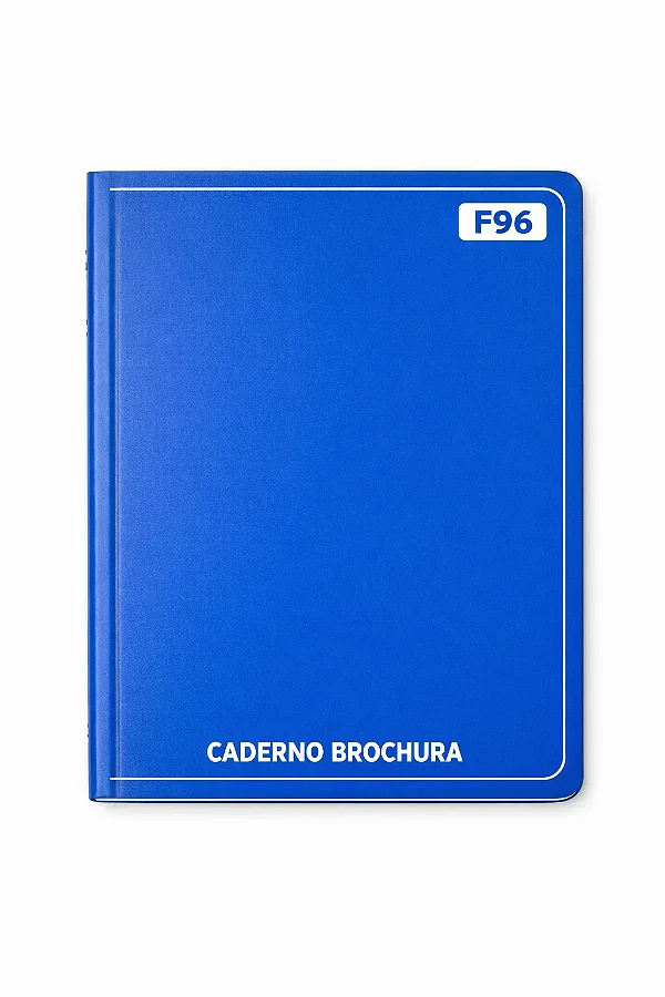 CADERNO BOCHURA AZUL 96F