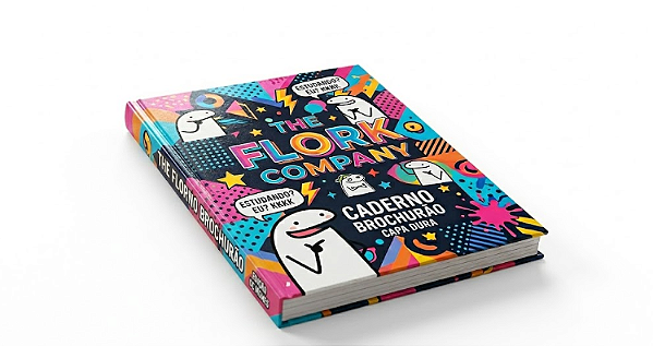 CADERNO BROCHURÃO CAPA DURA THE FLORK COMPANY
