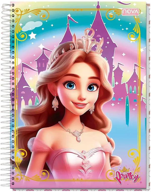 CADERNO UNIV. ESPIRAL 1M 80 FOLHAS PRINCY 9-2214-2