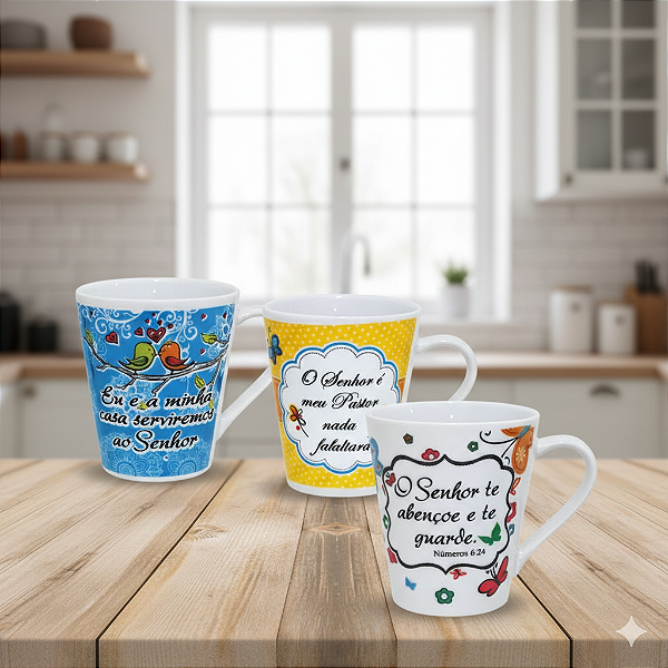 CANECA 290ML SALMO FAIXA D69-290